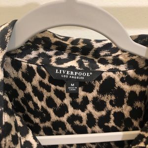 Liverpool NWT leopard blouse